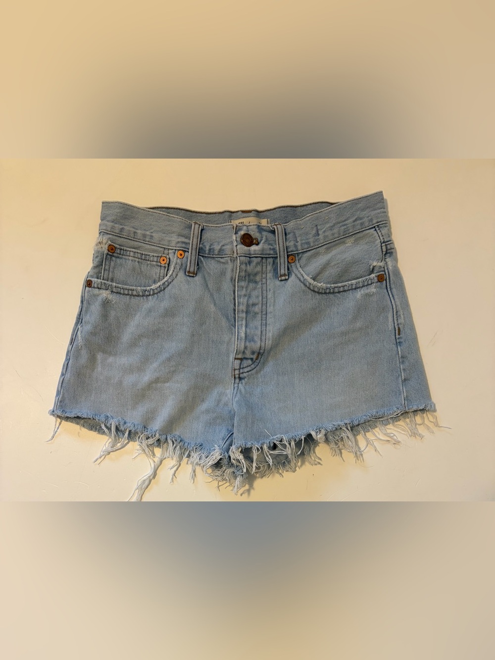 Madewell Light Wash Denim Cutoff Shorts